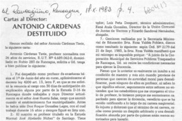 Antonio Cárdenas destituido