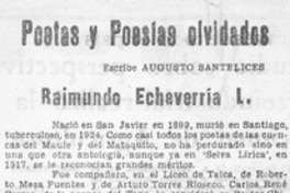 Raimundo Echeverría L.