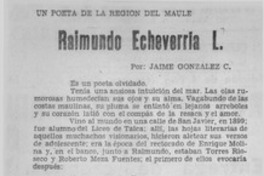 Raimundo Echeverría L. Raimundo Echeverría L.