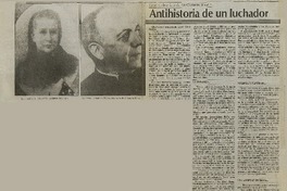 Antihistoria de un luchador. Antihistoria de un luchador.