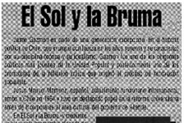El sol y la bruma.