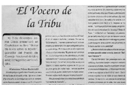 El vocero de la tribu : [entrevista]