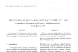 Bibliografía de don Carlos Oliver Schneider (1899-1949) Bibliografía de don Carlos Oliver Schneider (1899-1949)
