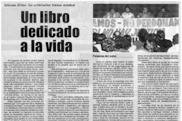 Un libro dedicado a la vida. Un libro dedicado a la vida.