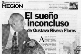 El sueño inconcluso de Gustavo Rivera Flores