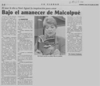 Bajo el amanecer de Maicolpué: [entrevista]