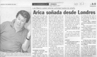 Arica soñada desde Londres : [entrevista]