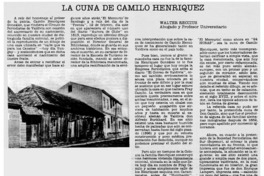 La cuna de Camilo Henríquez