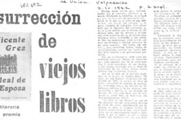 Resurrección de viejos libros Resurrección de viejos libros