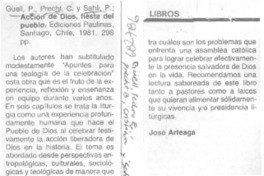 Acción de Dios, fiesta del pueblo Acción de Dios, fiesta del pueblo