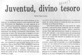 Juventud, divino tesoro Juventud, divino tesoro