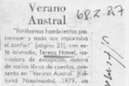 Verano austral Verano austral