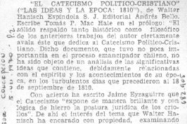El Catolicismo político-cristiano.