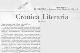 Crónica literaria Crónica literaria
