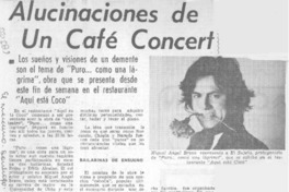 Alucinaciones de un café concert.