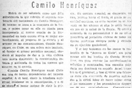 Camilo Henríquez.