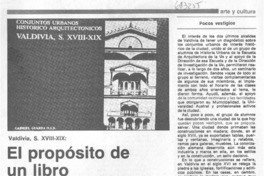 El Próposito de un libro. El Próposito de un libro.