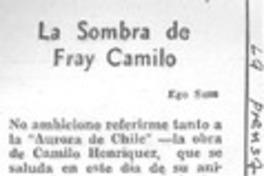 La sombra de Fray Camilo La sombra de Fray Camilo