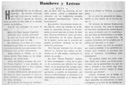 Hombres y letras Hombres y letras