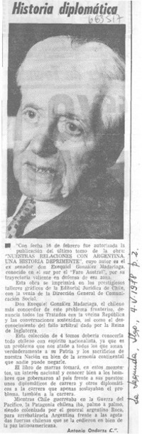 Historia diplomática