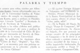 Palabra y tiempo.