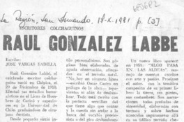 Raúl González Labbé. Raúl González Labbé.