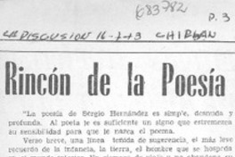 Rincón de la poesía.