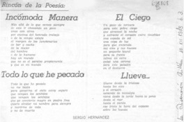 Rincón de la poesía. Rincón de la poesía.