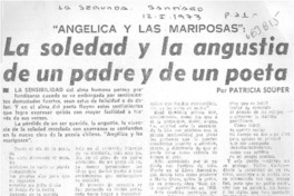 La soledad y la angustia de un padre y de un poeta La soledad y la angustia de un padre y de un poeta