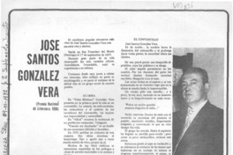 José Santos González Vera. José Santos González Vera.