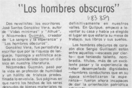 Los hombres obscuros Los hombres obscuros