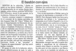El bastón con ojos El bastón con ojos