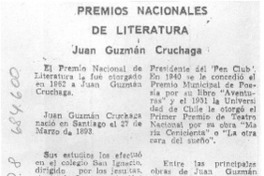 Premios nacionales de literatura Premios nacionales de literatura