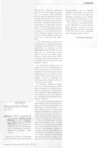 Educación para la TV Educación para la TV