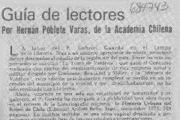 Guía de lectores Guía de lectores