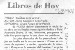 Huellas en la arena. Huellas en la arena.