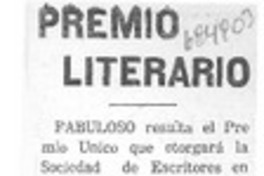 Premio literario Premio literario