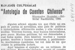 Antología de cuentos chilenos". Antología de cuentos chilenos".