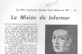 La misión de informar La misión de informar