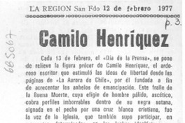 Camilo Henríquez. Camilo Henríquez.