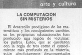 La computación sin misterios. La computación sin misterios.