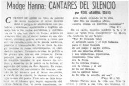 Madge Hanna, Cantares del silencio Madge Hanna, Cantares del silencio