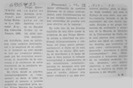 Chile en América Latina". Chile en América Latina".