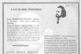 A ojo de Ariel Fernández A ojo de Ariel Fernández