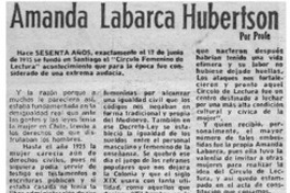 La señora Amanda Labarca La señora Amanda Labarca