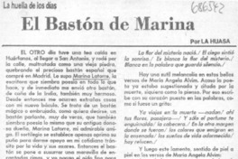 El bastón de Marina El bastón de Marina