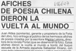 Afiches de poesía chilena dieron la vuelta al mundo. Afiches de poesía chilena dieron la vuelta al mundo.