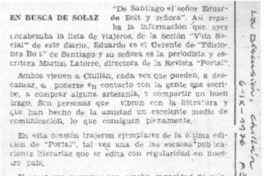 En busca de solaz