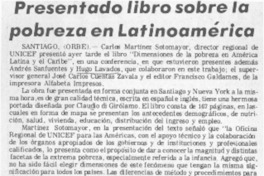 Presentado libro sobre la pobreza en Latinoamérica.