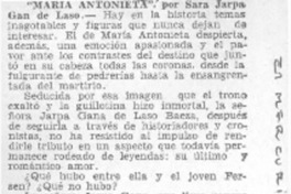 María Antonieta María Antonieta